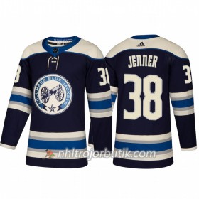 Män Ishockey Columbus Blue Jackets Tröja Boone Jenner 38 Alternate Adidas 2018-19 Authentic